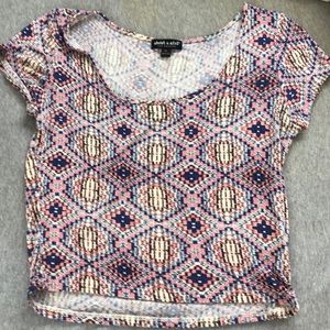 Printed crop top